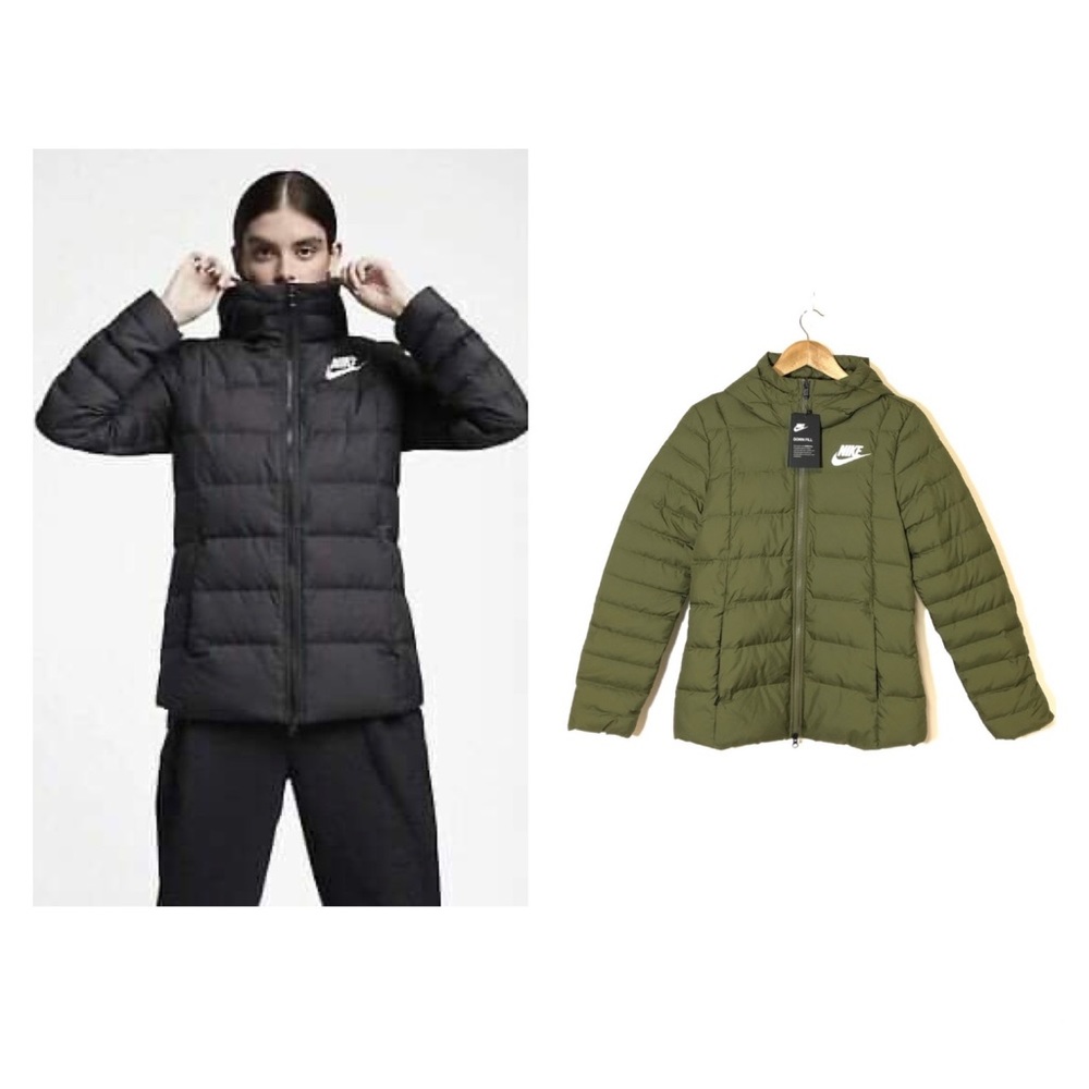 New NIKE Women’s Down Fill Jacket Green Size XS